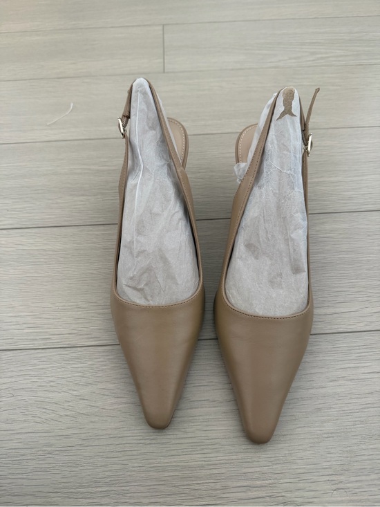 Sam Edelman Pointed Toe Slingback Kitten Heels in Tan main image 0